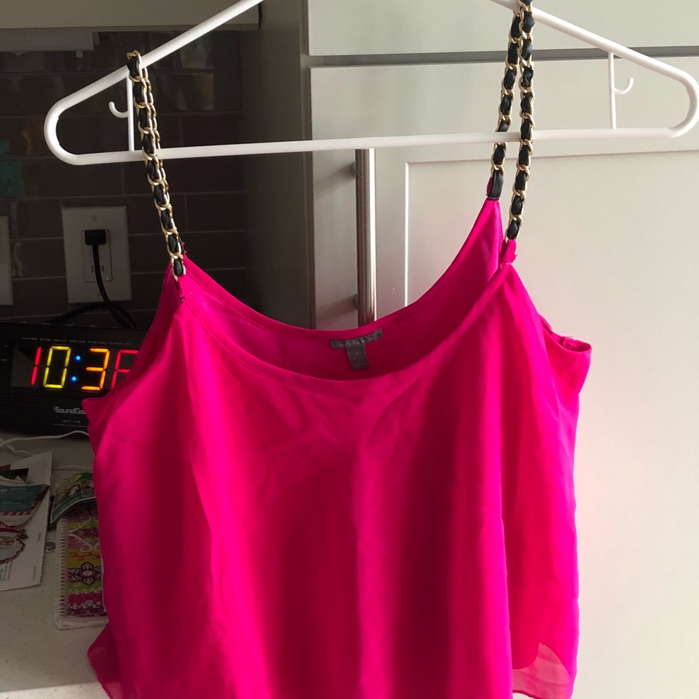 Hot pink crop top